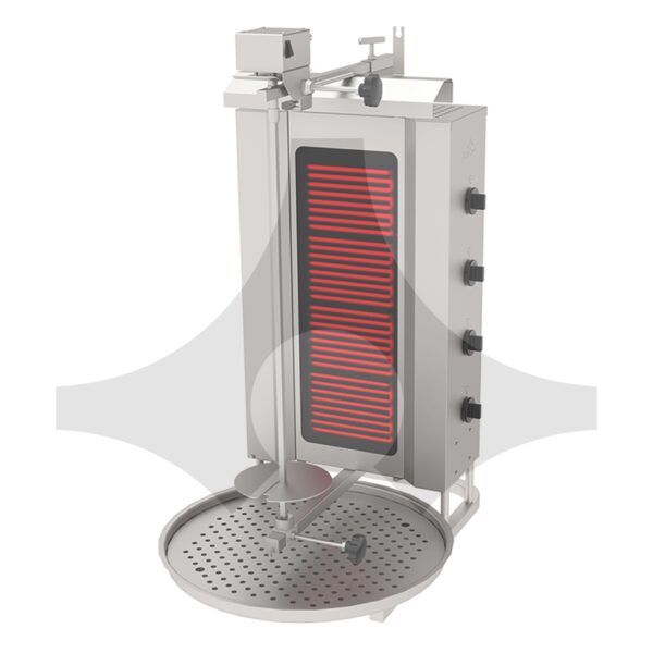 ADE-4U Döner Ocağı Elektrikli 4 Gözlü Üstten Motor